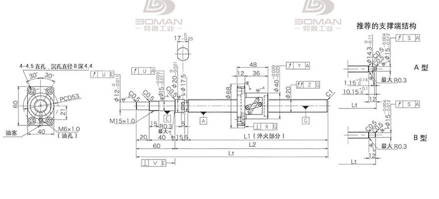 KURODA GP2005DS-BALR-0605B-C3F 黑田15 和10丝杆价格